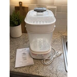 GROWNSY Electric Baby Bottle Sterilizer & Dryer BPA-Free LS-BE916 White/Gray